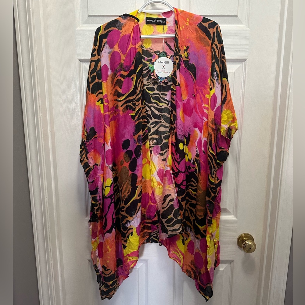 Infamous Swim Colorful Kimono